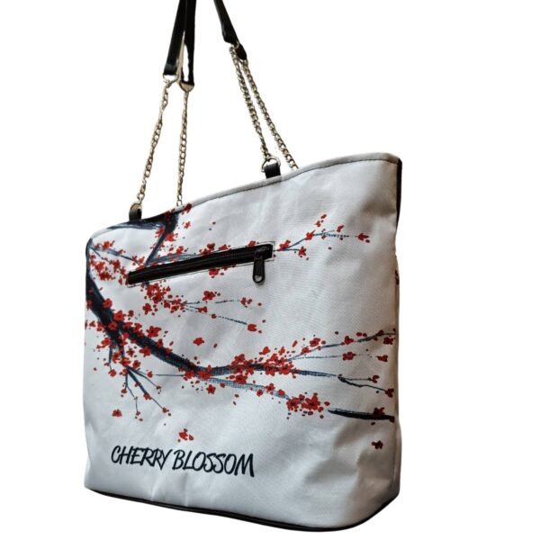Cherry Blossom Woman Tote Bag - Image 2