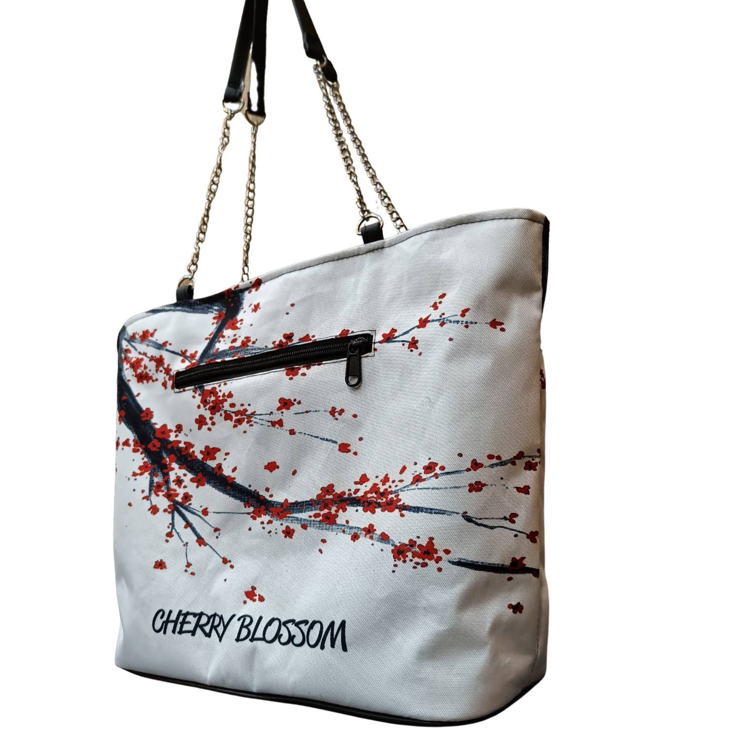 Cherry Blossom Woman Tote Bag