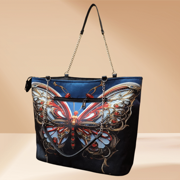 Butterfly Woman Tote Bag - Image 3