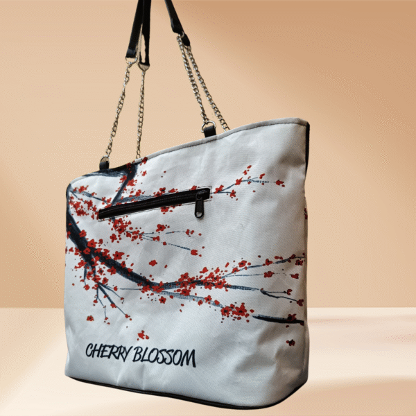 Cherry Blossom Woman Tote Bag - Image 3