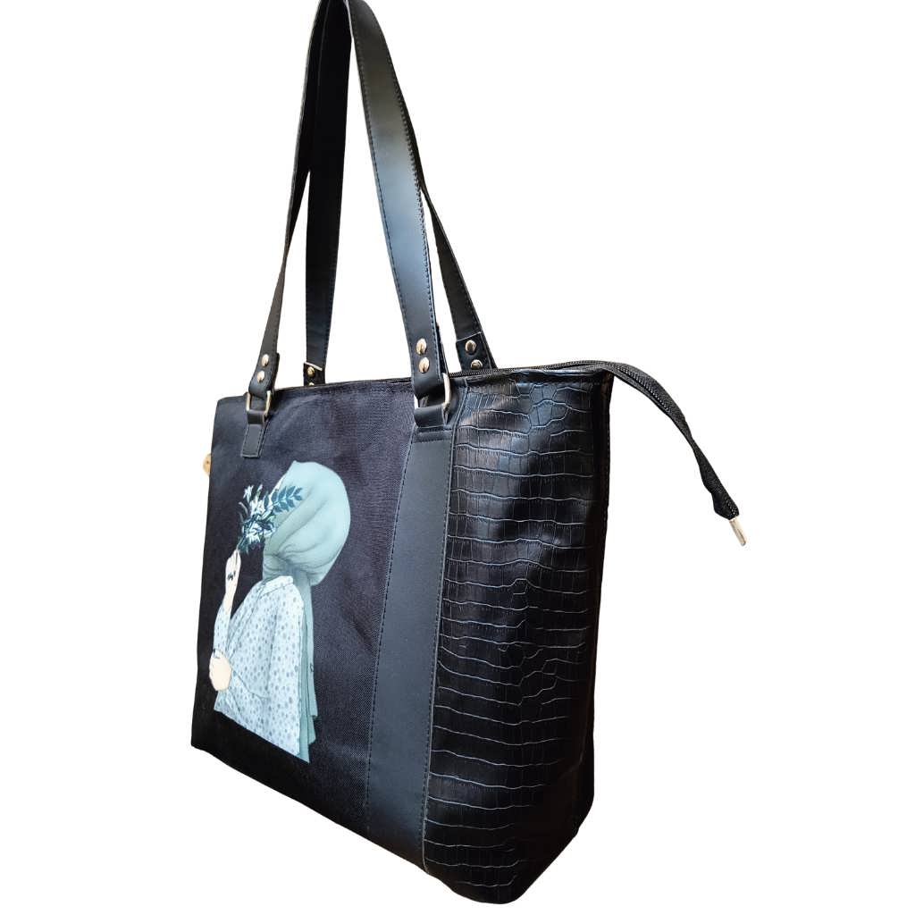 Hijab Girl Large Adorable Tote