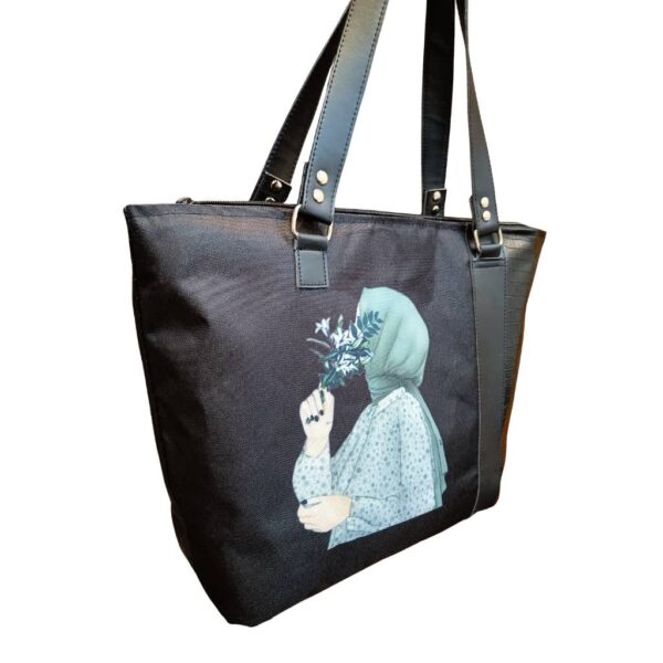 Hijab Girl Large Adorable Tote - Image 3