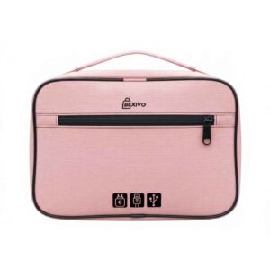 Large Waterproof Tech Organizer Pouch (Pink)